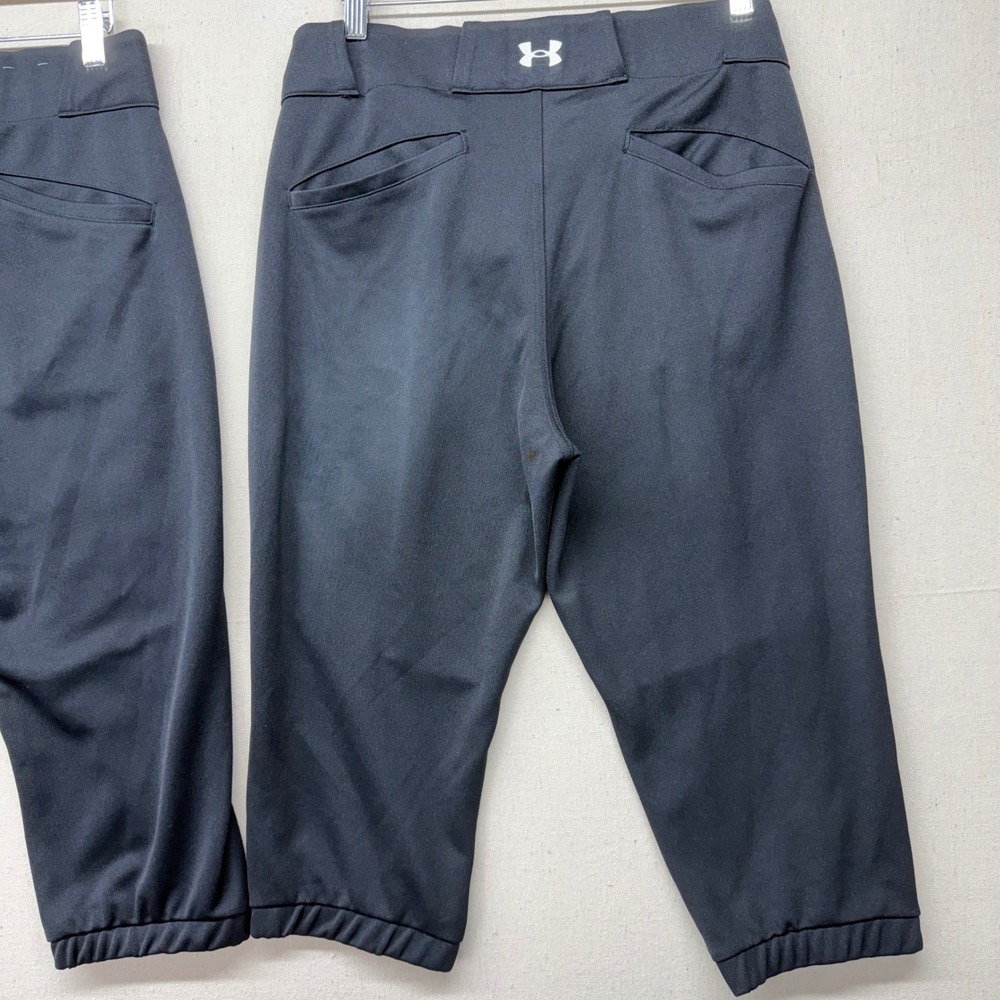 Under Armour Softball Pants Lot of 2 Black Girls M 1375665‎ Knickers Athletic - Picture 7 of 15